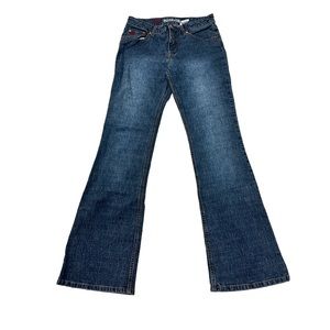 VTG Y2K Paris Blues Midrise Blue Denim Bootcut Jeans Sz 9 Paper Tag